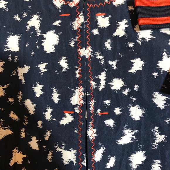 PAULE KA Crop Jacket W/bow Navy & Red SZ 44 US 12 - Picture 3 of 10